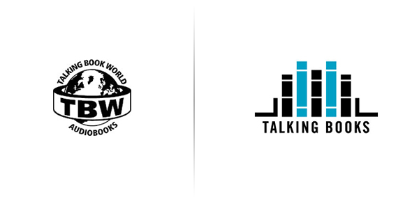 Adrian Walsh为加拿大有声读物零售商Talking Books设计的新徽标